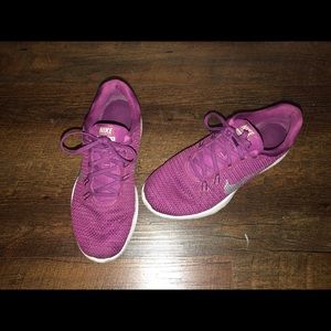 Purple Nike Flex Shoes